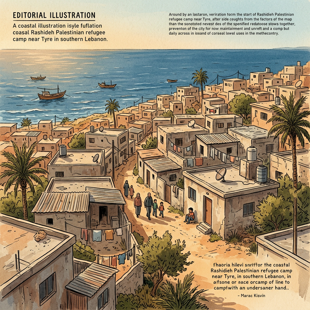 مخيم الرشيدية على الساحل الجنوبي