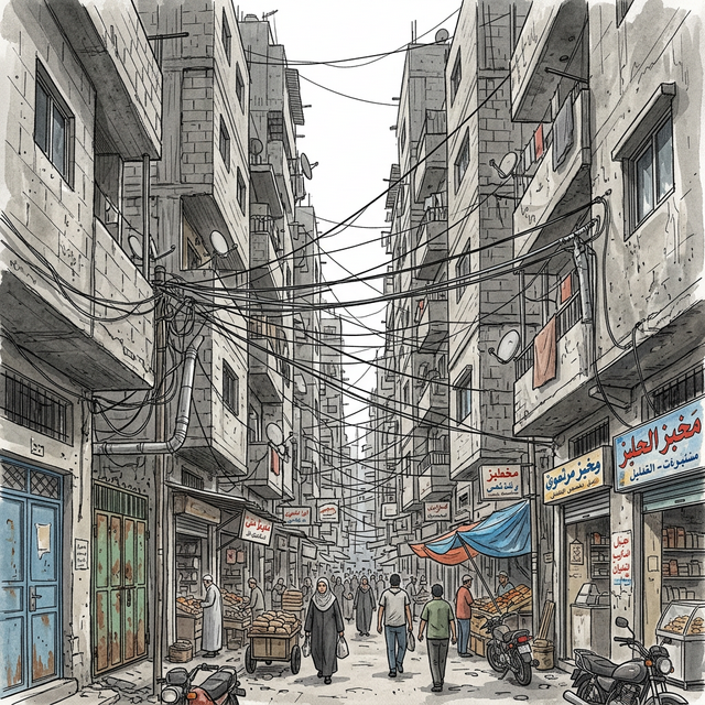 أزقة مخيم شاتيلا التاريخي