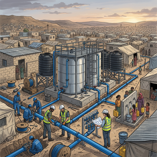 مشروع تحسين شبكة المياه